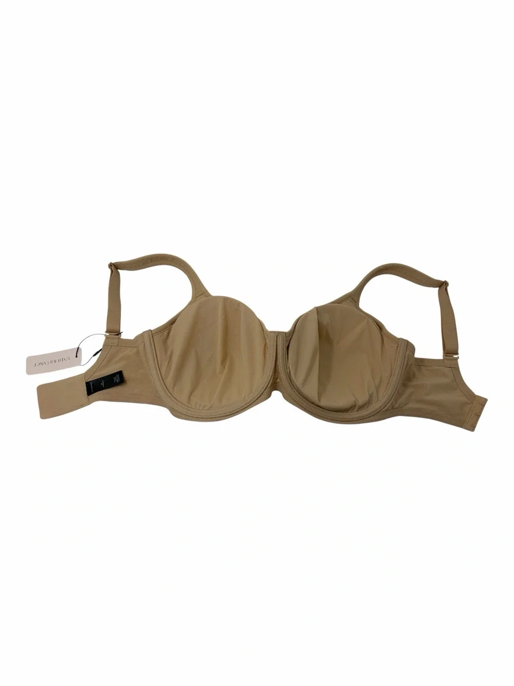 Understance 32G Symmetry Flexwire Bra Lightly Padded Demi Champagne Beige NWT